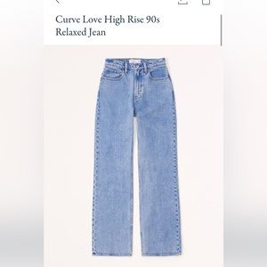 abercrombie curve love 90s high rise relaxed jeans